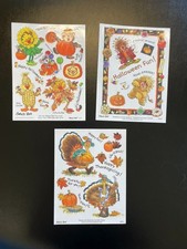 Suzy's Zoo Stickers Lot of 3 Designs - Halloween, Thanksgiving