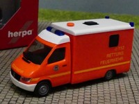 1/87 Herpa Mb Sprinter Rtw Feuerwehr Hamburg 044523