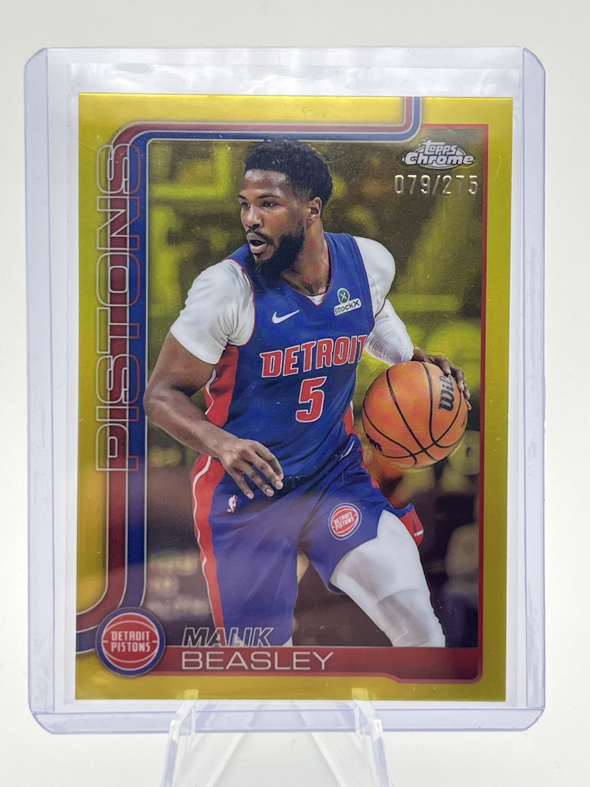 2025-26 Topps Chrome - Malik Beasley #36 Yellow Refractor /275