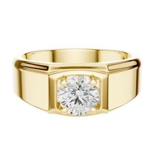 2.00 CT Round Cut Solitaire IGI Lab Grown Diamond Wedding Ring 18k Yellow Gold