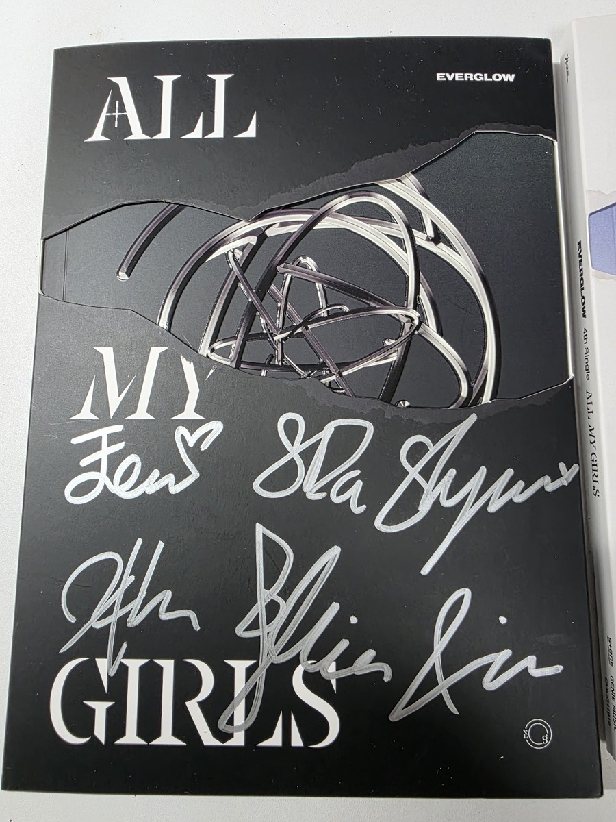 EVERGLOW - ALL MY GIRLS ALBUM CD Hand Autographed(Signed) BOTH VER