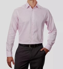NWT Calvin Klein Men's L Tech Active Stretch Button down Shirt Red Pattern P0279