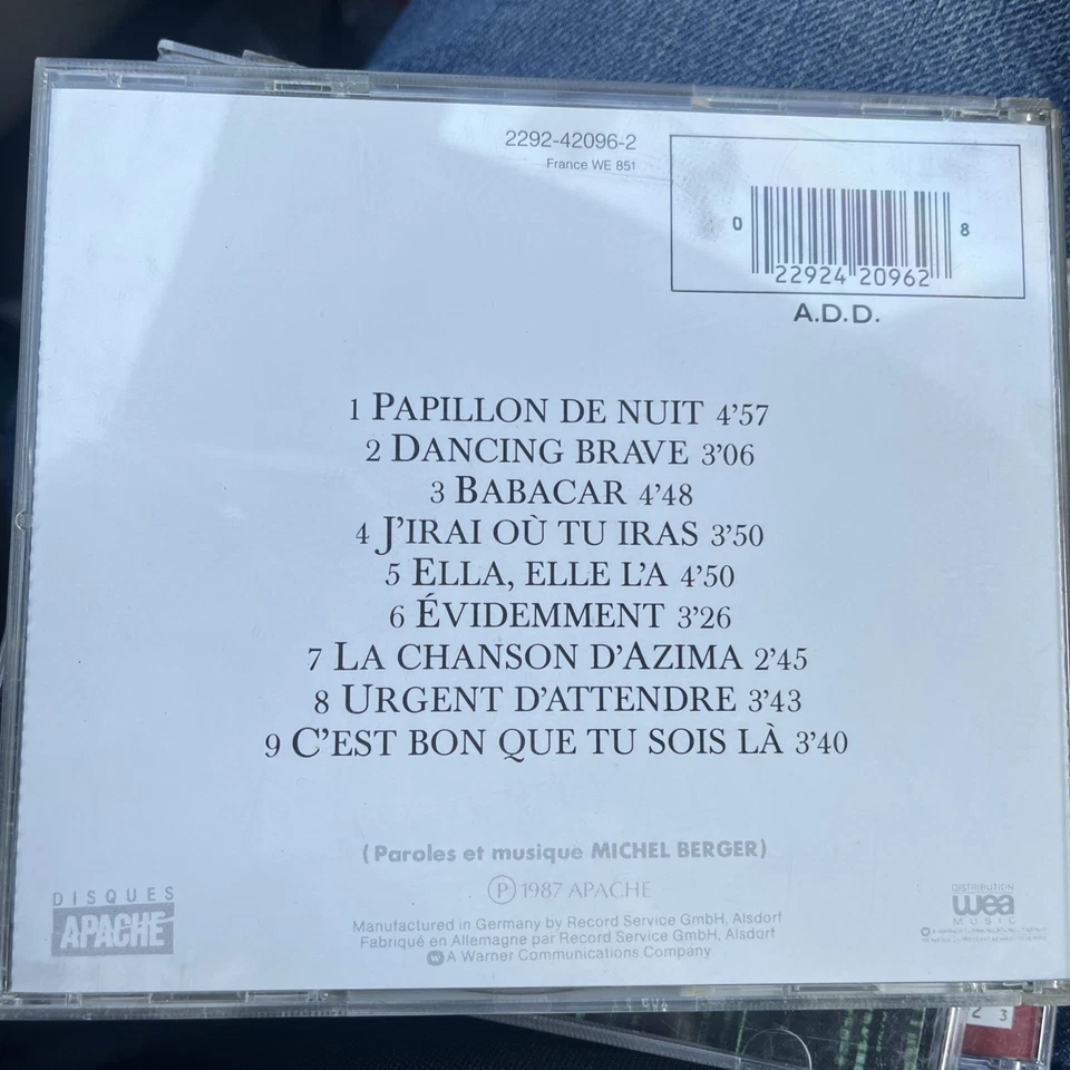 France Gall – Babacar / WARNER RECORDS CD 1987 VERY GOOD Foto 2 de 2
