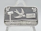 1oz ,999 Fine Silver "HAPPY BIRTHDAY" Art Bar **VINTAGE**