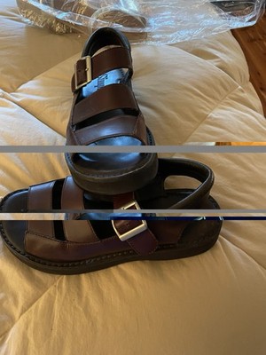 Simple Shoes Women Brown Leather Fisherman Gladiator Sandal Size 7