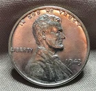 1943-P Steel Lincoln Wheat Cent Penny, BU Nice!  Actual Coin, Free Ship!-493