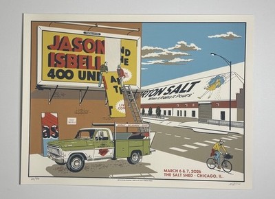 Jason Isbell & The 400 Unit Poster Salt Shed Chicago 2026 #'d
