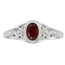 Hessonite Garnet - Madagascar 925 Sterling Silver Ring s.7 Jewelry R-1292