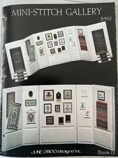Mini-Stitch Gallery Leaflet Book by June Grigg Designs Inc. 1981 Vintage