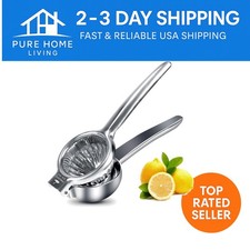 Stainless Steel Lemon Squeezer - Maximum Juice Extraction, 3.15"x8.46"