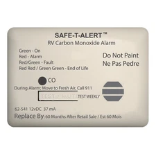 Safe-T-Alert 62 Series Carbon Monoxide Alarm - 12V - RV Surface Mount - White...