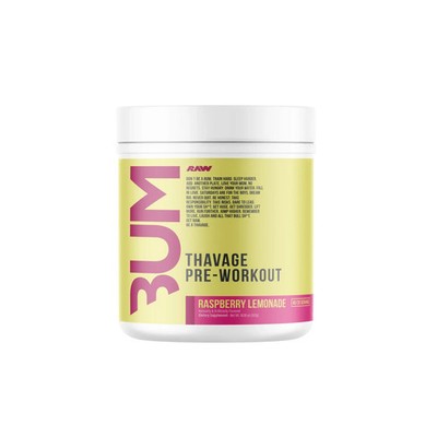 RAW Nutrition CBUM Thavage Pre Raspberry 520g / 40 - 20 serv 07/26 + Samples