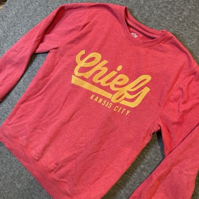 Kansas City Chiefs Red Sweatshirt Crewneck NFL Mens Size Large 2015 VTG Style