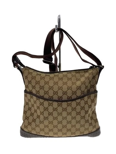 Sac bandoulière GUCCI toile BRW motif total 145857 du Japon sacs femme Gu