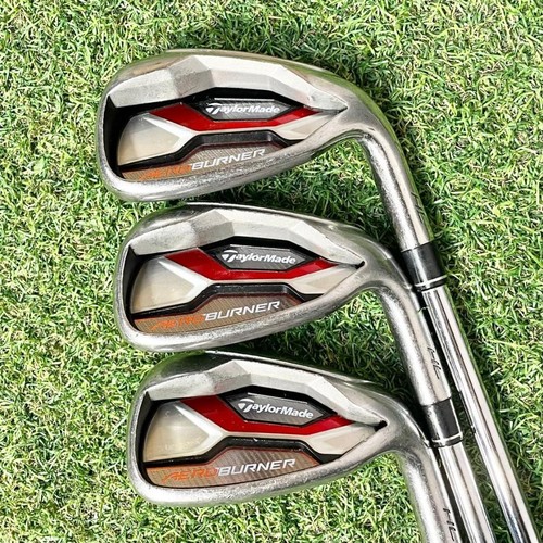 TaylorMade AEROBURNER Iron Set 4I-9I.Pw 7peace Shaft original steel Flex R Used. - Picture 3 of 9