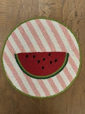 World Market Watermelon Beaded Placemat Charger 13" - NEW