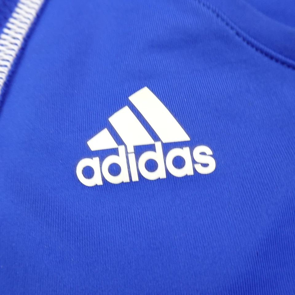 Новый Adidas рубашка женщин L синий ClimaCool производительности Athletic тренировки поезд Y2K - Изображение 4 из 4