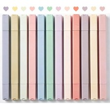 12Pcs Aesthetic Cute Highlighters Bible Pastel Highlighters and Pens no bleed