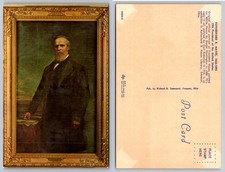 Rutherford B. Hayes 19th President Portrait Postcard Dexter Press Fremont OH