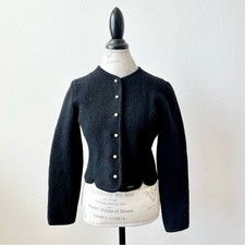 Vintage Geiger Tyrol Wool Jacket in Black Size 40 Medium