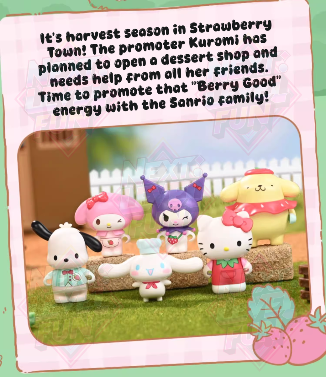 Official Sanrio Friends Strawberry Festival Building Blocks Sets