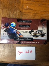 2001 Playoff Absolute Memorabilia SEALED HOBBY BOX with signed baseball and more