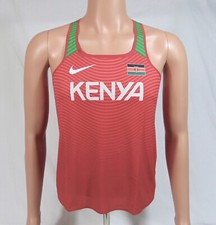 Nike Pro Elite Team Kenya Track Field Women Running Singlet Shirt Sz S NEW