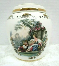 Lord Nelson Pottery Pomander Potpourri Jar with Lid England Floral Colonial 