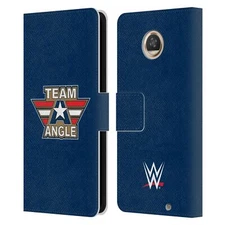 OFFICIAL WWE KURT ANGLE LEATHER BOOK WALLET CASE COVER FOR MOTOROLA PHONES
