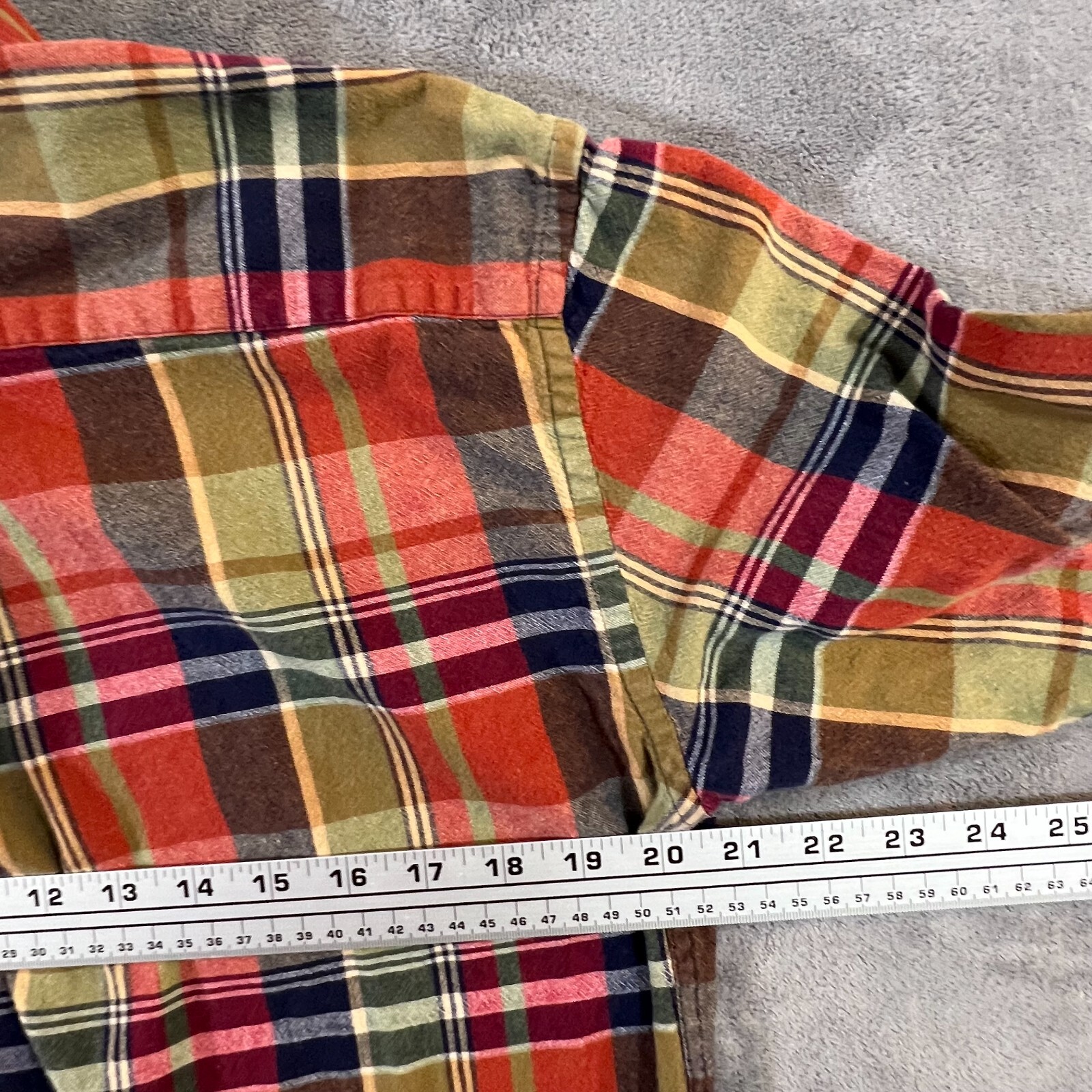 Pendleton Plaid Flannel Trail Shirt Medium BOHO H… - image 5