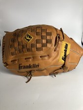 Franklin Field Master 14  Leather Palm Baseball Glove Left Throw Excellent 4954