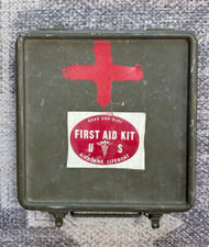 Vietnam Era US Airborne LifeBoat First Aid Kit Medical 1965 w/ Most Contents