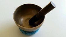SINGING BOWL NEPAL : Handmade Fine Tibetan Meditation Mallet Cushion 12.5 cm