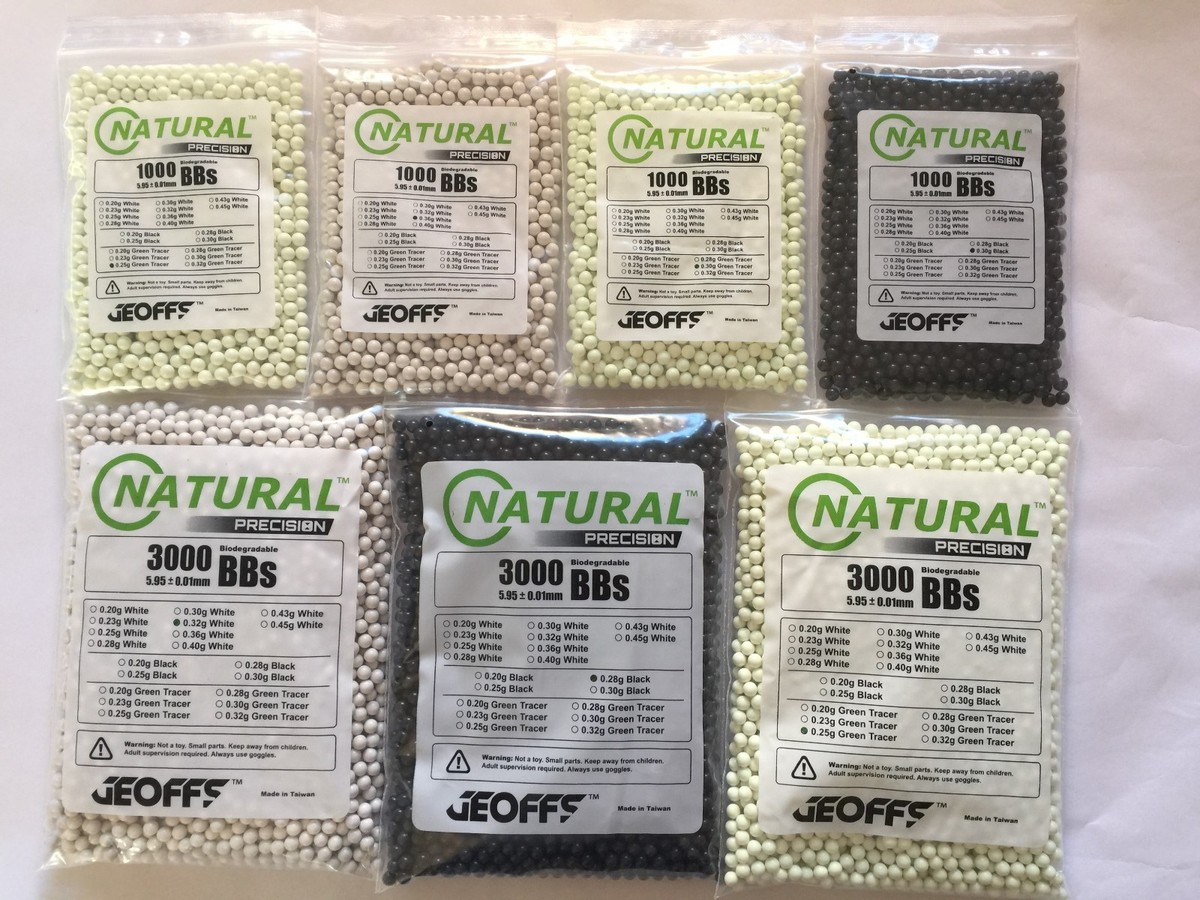 バイオBBs GEOFFS™ NATURAL PRECISION™ BIO AIRSOFT BBS BB AMMO 6MM PELLETS VSR