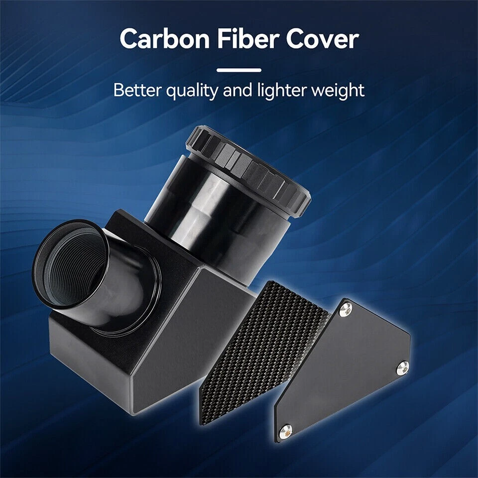 Espejo diagonal Clicklock dieléctrico 99 % reflectividad SVBONY SV223 1,25 pulgadas 90° Foto 3 de 4