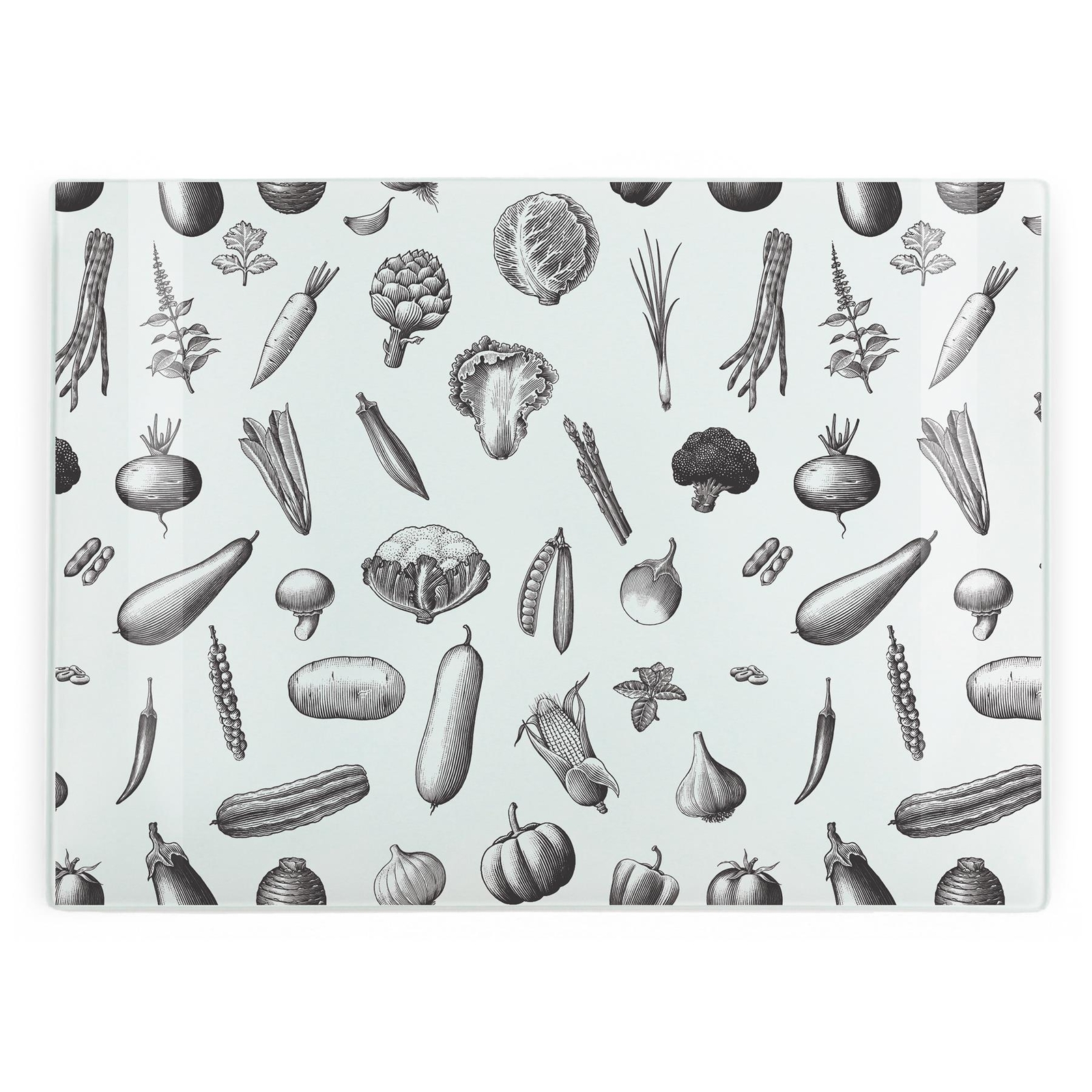 Vegetables Glass Worktop Protector/Cutting Board - Food Themed Kitchen Gifts