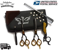 New Professional Hairdressing Scissors Shears Black Sharpend Salon Barber 5.5"