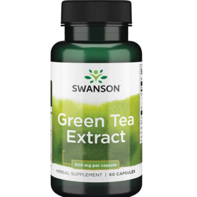 Swanson, Green Tea Extract, 500mg, 60 Kapseln - Blitzversand