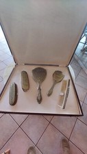 set in argento spazzole pettine specchio 800 punzonato vintage