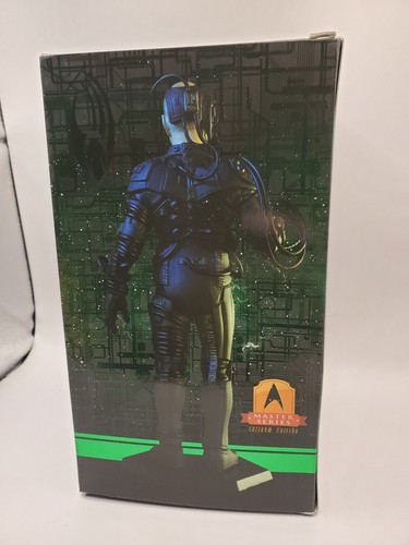 Star Trek Master Figure QMx TNG Locutus of Borg Platino Mini Nuova Scatola Aperta. - Foto 3 di 9