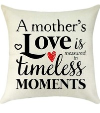 A Mother's Love 18 X 18 Pillow Case Cover Birthday Christmas Love Best Gift Mom
