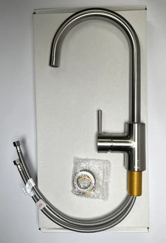 PROFLO PFXC1701BN Kiger 1.8 GPM Single Hole Kitchen Faucet - Brushed Nickel - Picture 1 of 5