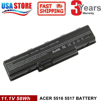 Laptop Battery for ACER Aspire 5532 5732Z eMachines E725 E525 E627 Gateway NV58
