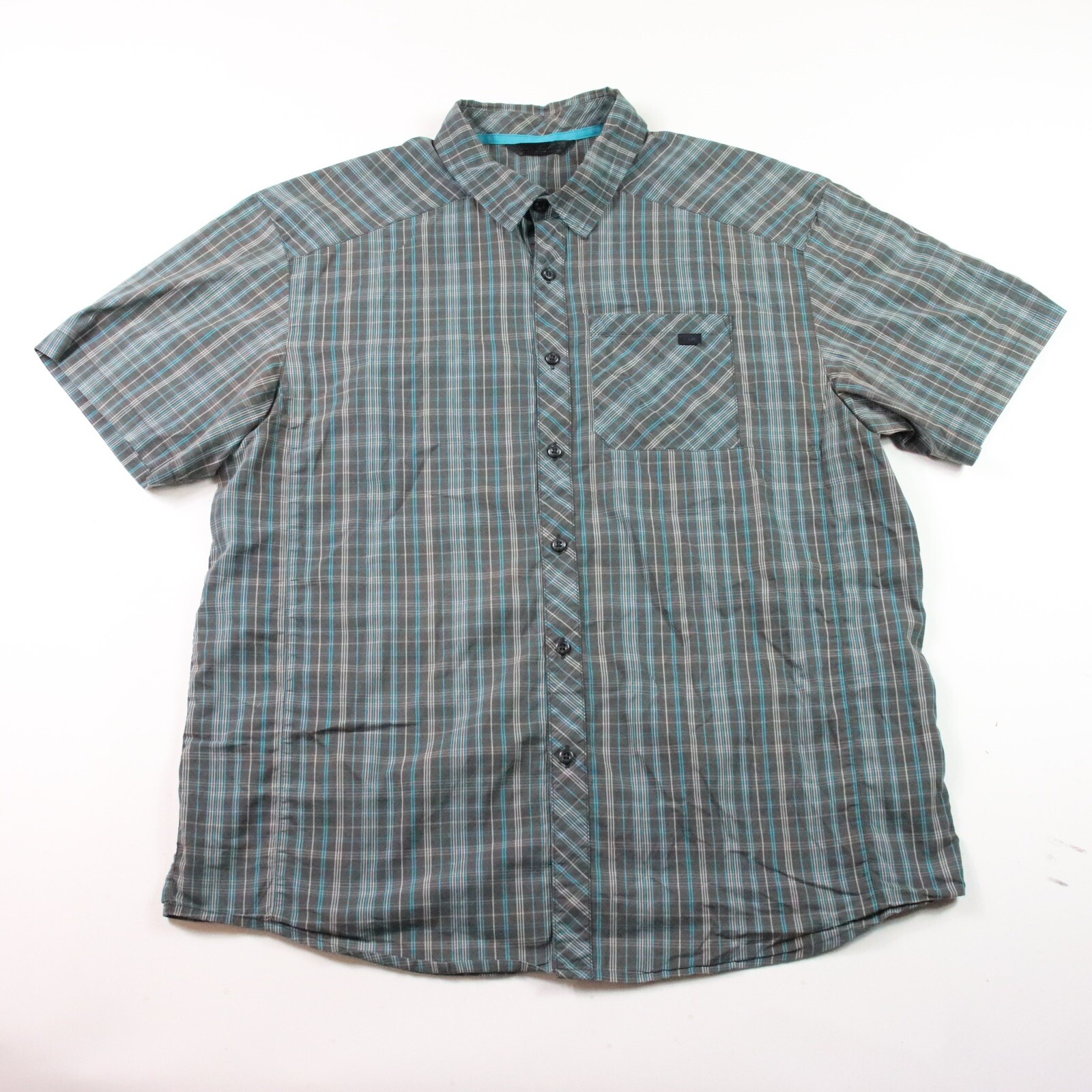 ARC'TERYX Camicia casual ARCTERYX uomo a quadri misto cotone manica corta bottoni XL