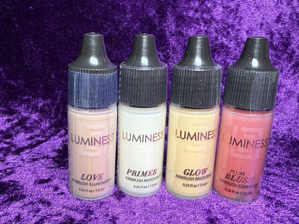 Lote Aerógrafo Luminess PRIMER Hidratante Iluminador Ciruela Rubor .25oz Foto 2 de 4
