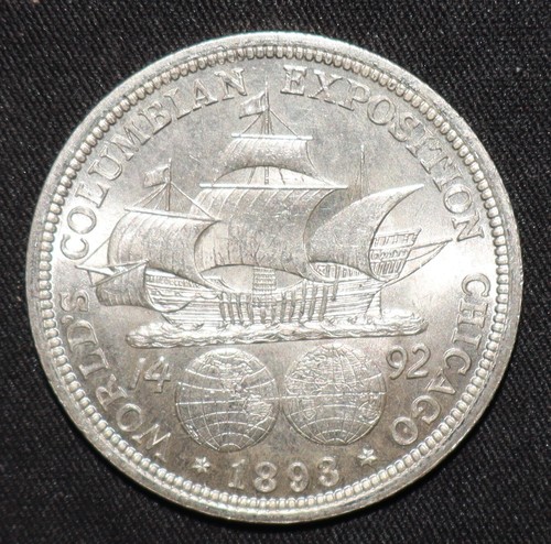 Medio dólar conmemorativo Columbia Exposition 1893 CH BU (T147) - Imagen 2 de 2