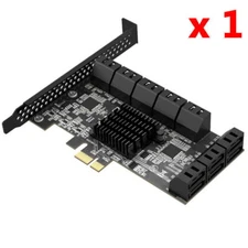 Riser PCIE Adapter 16Port SATA PCI Express To 3.0 6Gbps Interface Expansion Card