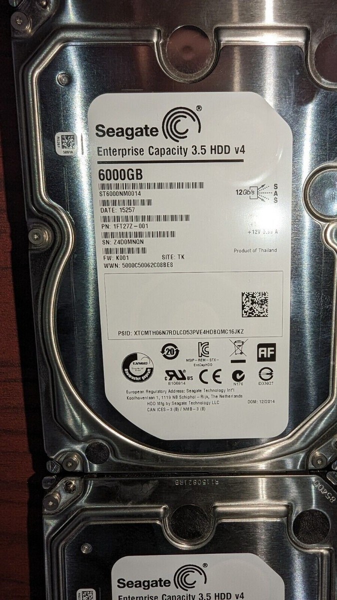 Seagate 6TB,Internal,7200 RPM,3.5inch (ST6000NM0014) Hard Seagate 6TB,Internal,7200 RPM,3.5inch (ST6000NM0014) Hard