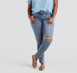 plus size stretch levi jeans