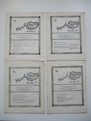 C1960's? MARVEL MAGAZINE OF MAGIC Numbers 2, 5 ,8 & 9 MAGICTRIX CIRCLE MAGICIANS